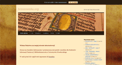 Desktop Screenshot of brzozowska.org